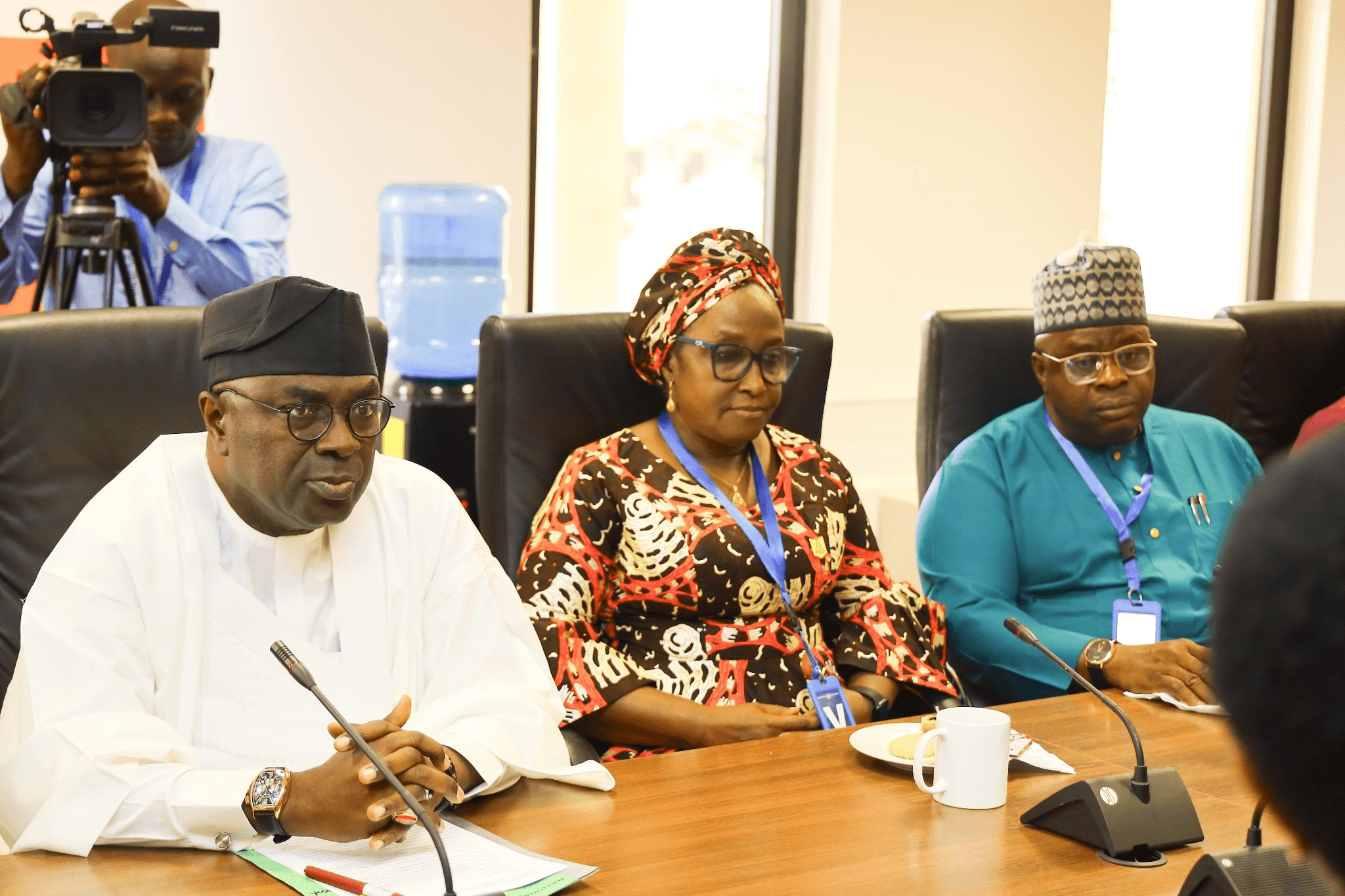 National Population Commission flag bearer