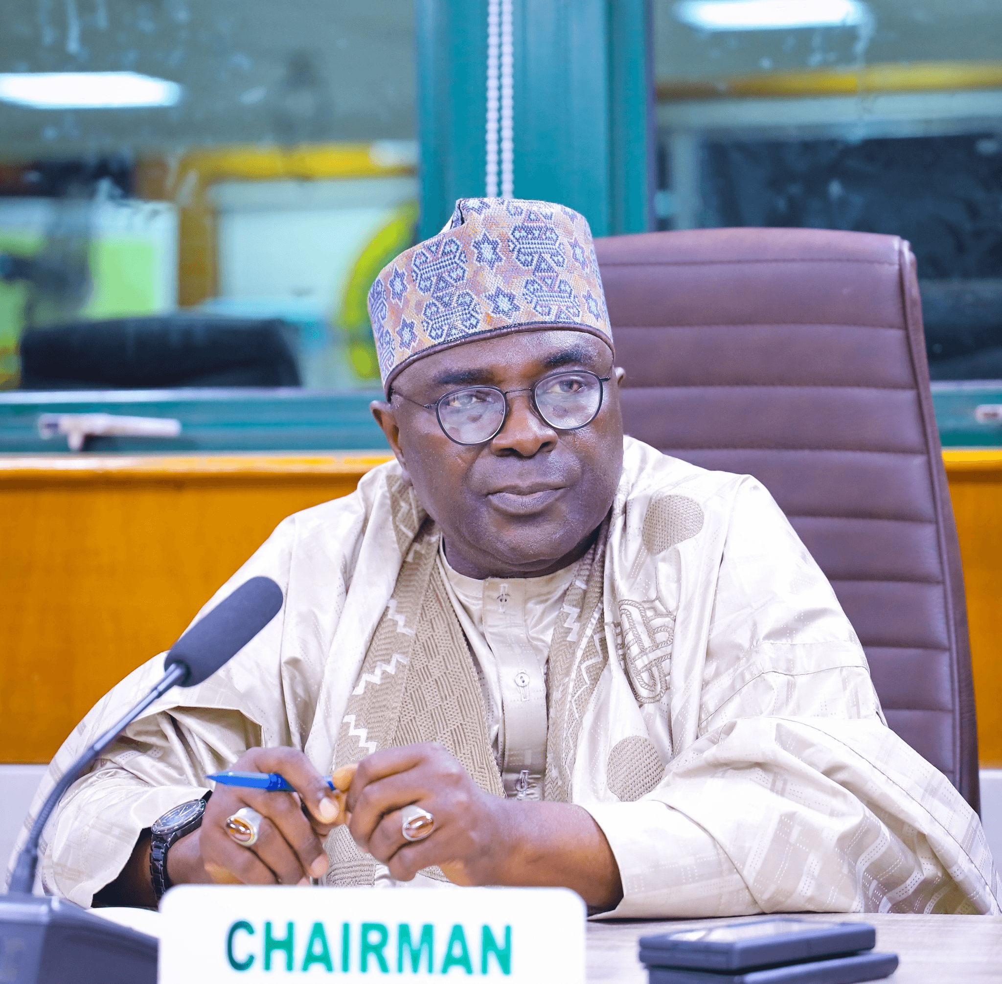 National Population Commission flag bearer